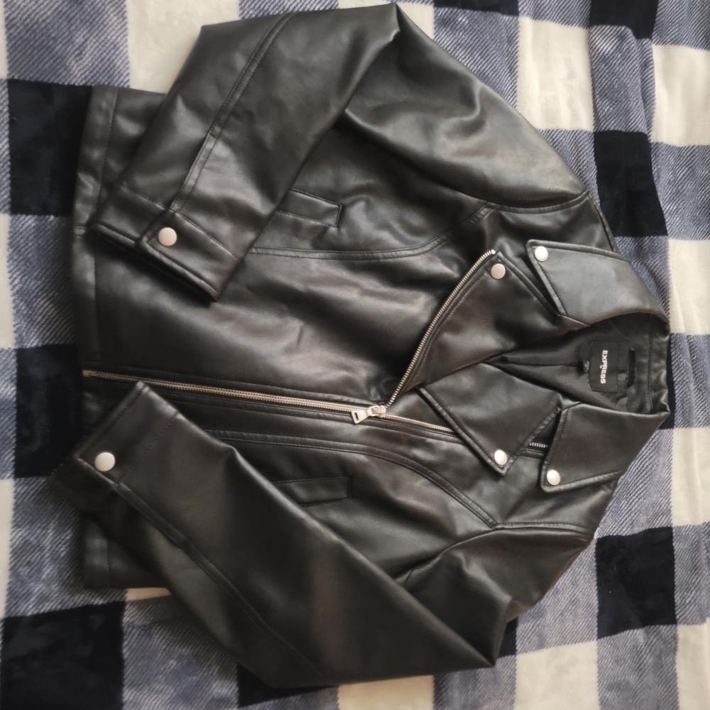 Express Black Jacket with Silver Accents